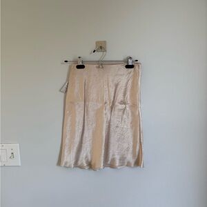 Aritzia Cream Slip Mini Skirt Resort Wear